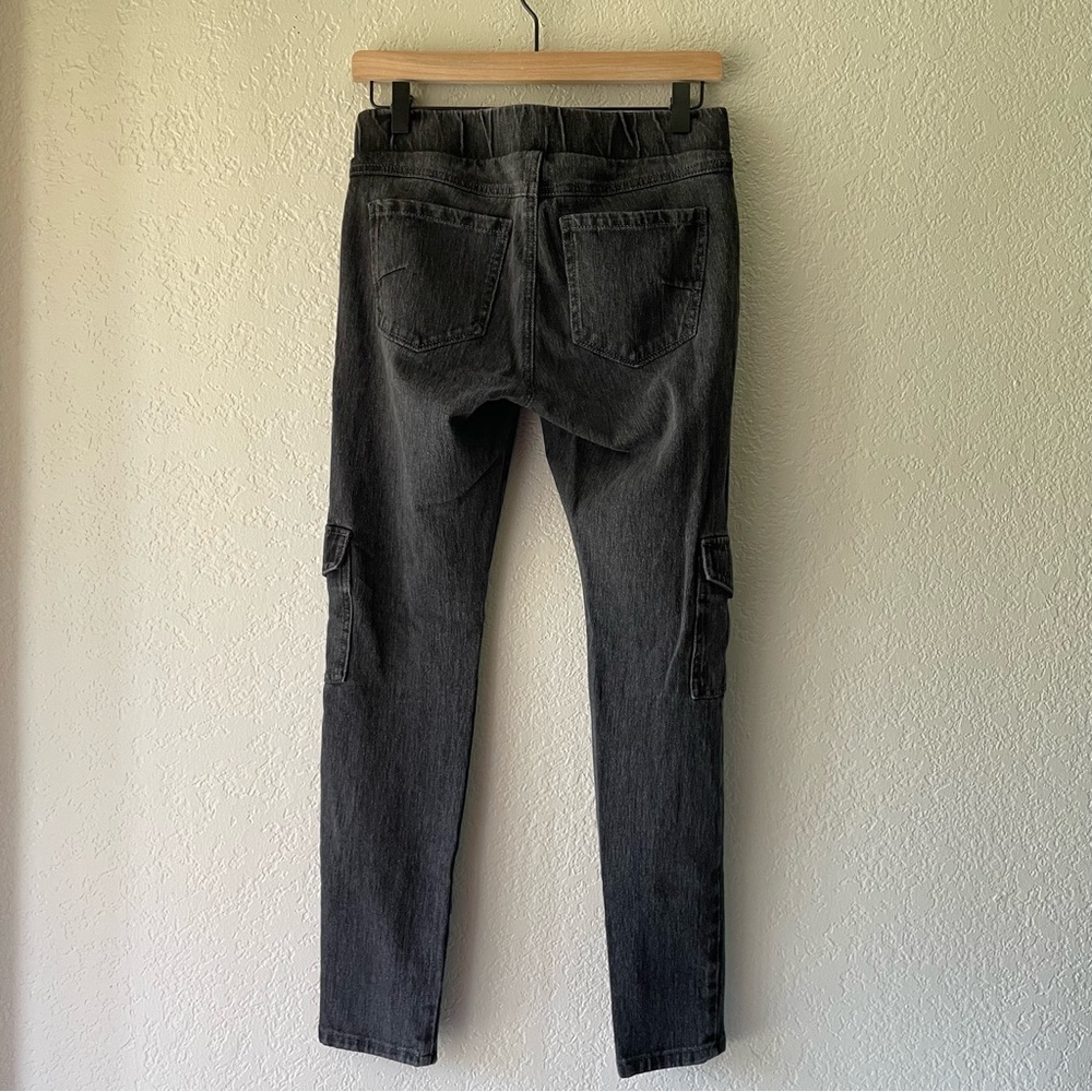 CAbi Jeans Gray Pull On Jeggings Denim Cargo Skinny Jeans - Picture 8 of 13
